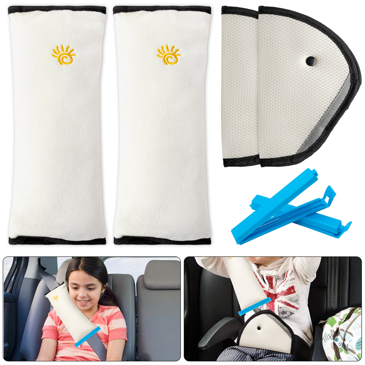  R HORSE 4Pack Seatbelt Pillow Seat Belt Covers for