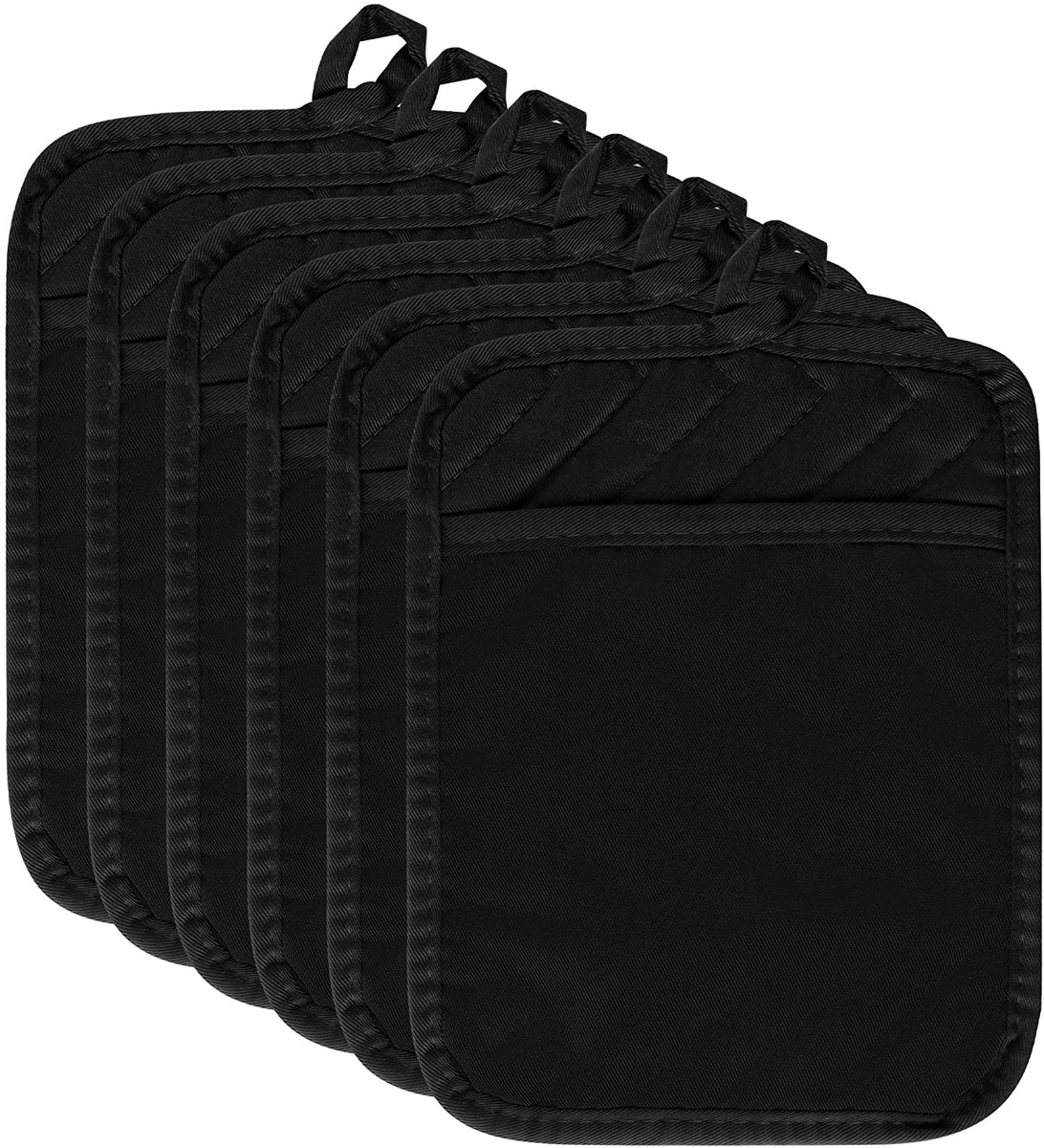 Our Table™ Select Terry Pot Holder - Black, Pot Holder - Fry's