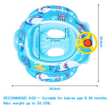 Shark Steering Wheel Ring Flamingo Shaped Baby Swimming Pool Float Cartoon Swimming Ring Flamingo Inflatable Swimming Ring for Kids Toddler Aged 6-36 Months