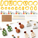R HORSE 128Pcs Plastic Polymer Clay Cutters Set Earring Jewelry Making Kit