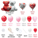 R HORSE 106Pcs 16Ft Valentine's Day Balloon Garland Kit Valentine Balloons