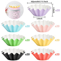 R HORSE 140Pcs Wax Melt Warmer Liners Reusable Leakproof Wax Tray Liners for Plug in Wax Warmers Wax Melt Burner, 7 Colors Candle Warmer Liners Wax Liners for Scented Wax Electric Wax Warmers