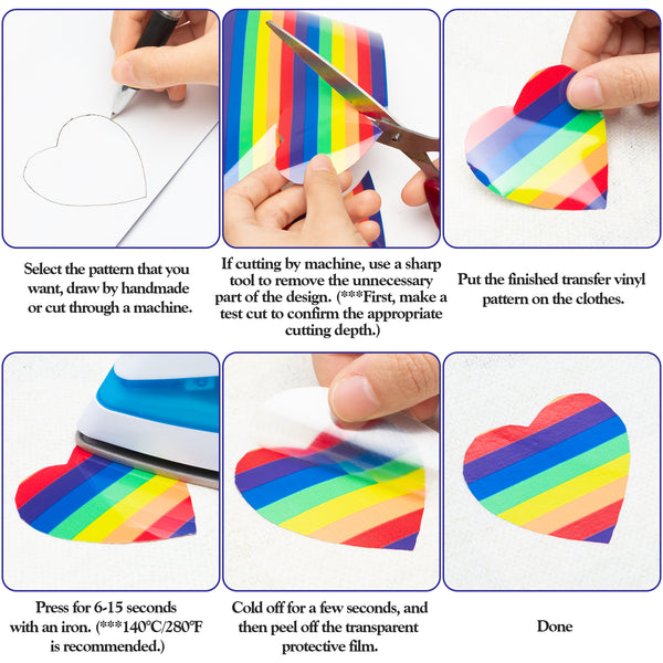 Stripes Rainbow Pride HTV