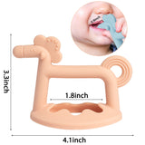 R HORSE 3Pcs Baby Wrist Teether Toys Anti-Dropping Silicone Teething Toy Chewable Bracelet Teether