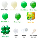 108 Packs 16 Ft St. Patrick’s Day Green Balloon Garland
