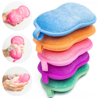 5Pcs Baby Bath Sponge Cotton Infants Bath Sponge