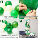108 Packs 16 Ft St. Patrick’s Day Green Balloon Garland