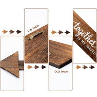 4 Pcs Rustic Wood Arrow Sign Wall Decor Family Together Wooden Wall Sign
