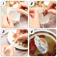 70 Pcs Reusable Drawstring Cotton Soup Bags Cheesecloth Straining Bags Muslin Bags Coffee Tea Bags Soup Gravy Broth Brew Stew Bags for Kitchen (4 x 6 Inch)
