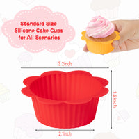 R HORSE 36Pcs Silicone Cupcake Liners Food Grade Silicone Baking Cups