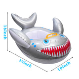 R HORSE Shark Shaped Baby Swimming Pool Float Cartoon Inflatable Fish Swimming Ring for Kids Toddles Aged 9-36 Months