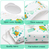 8 Pcs Wet Wipe Pouch Portable Wet Wipe Bags Handy Wet Wipe Pouch Reusable Wet Wipe Holder Set Refillable Baby Wipes Dispenser Wipes Carrying Case for Travel-Pouch Outside Carries