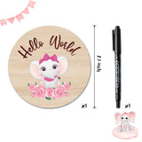 R HORSE Baby Birth Announcement Sign with Maker Pen