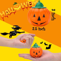R HORSE 10 Pcs Halloween Pumpkin Squishies Set Kawaii Cream Scented Squishies Slow Rising Decompression Squeeze Toys for Kids Decorations Gift