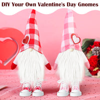 R HORSE 17Pcs Valentine's Day Farmhouse Gnome Beards Shoes for Crafting