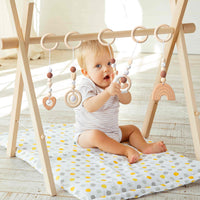 R HORSE 5 Baby Play Gym Toy Set Wooden Hanging Toy
