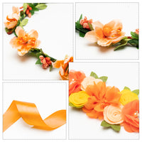 Little Cutie Citrus Maternity Sash Mommy to Be & Daddy to Be Corsage Orange Clementine Flower Crown Pregnancy Sash Decoration Summer Baby Shower Kit Party Favors Pregnancy Photo Prop Gift