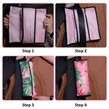 4Pack Seatbelt Pillow Car Seat Belt Covers for Kids, Plant Pattern Adjust Shoulder Pads Safety Belt Protector Cushion