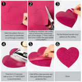8 Pcs Valentines Day Heat Transfer Vinyl HTV Sheets, 12x 10 Inch Heart Iron On Vinyl, Red Plaid Rose Red Pink Leopard Pattern DIY Craft Film HTV Craft Bundle Heat Press Vinyl for Clothes
