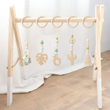 R HORSE 5 Baby Play Gym Toy Set Wooden Hanging Toy