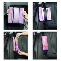 4Pack Seatbelt Pillow Car Seat Belt Covers for Kids, Adjust Velcro Shoulder Pads Safety Belt Protector Cushion