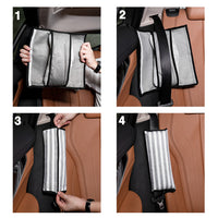 4Pack Seatbelt Pillow Car Seat Belt Covers for Kids,  Gray Stripes