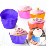 63Pcs Silicone Muffin Cups 2.7 Inch Cupcake Liners Non-Stick Silicone Cupcake Holders Reusable Muffin Cupcake Cups Washable Oven Baking Cupcake Molds in 9 Colors