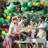 R HORSE Weed Leaves Birthday Party Decorations for Adult, 106Pcs Marijuana Balloon Garland Arch Kit with Green Pot Leaf Aluminum Balloons for Weed Leaf Birthday Party
