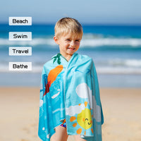 Shark Beach Towel for Kids Super Microfiber Sand Free Beach Towel Absorbent Quick Dry Bath Towel Blanket Water Supplies for 2021 Summer Travel Outdoor Water Swimming Bath Activities, 30 x 60 inch