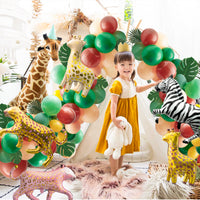 R HORSE 106Pcs Safari Animal Jungle Party Balloons Garland Arch Kit