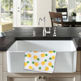 R HORSE 5Pcs Pineapple Kitchen Dish Towel Set Absorbent Drying Cloth Dish