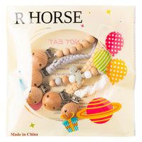 R HORSE 5 Pack Babies Pacifier Clips