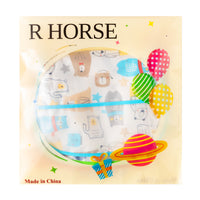 R HORSE 5Pcs Baby Bibs Set Cotton Toddler Bibs with Crumb Catcher Pocket & Snaps Baby Feeding Bibs