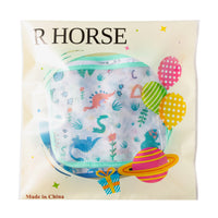 R HORSE 3Pcs Seashell Beach Bags Colorful Expandable Mesh Seashell Beach Toys Bag