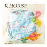 5Pcs Waterproof Reusable Wet Bag Diaper Baby Cloth Diaper Wet Dry Bags with Unicorn Pattern