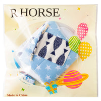 R HORSE 7Pcs Baby Burp Cloths Set with Pacifier Clips
