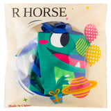 R HORSE Kids Aprons Chef Hat Sets Blue Cute Dinosaur Cooking Aprons Toddler Chef Hat