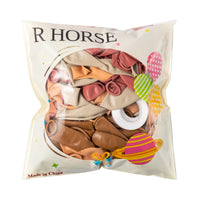 R HORSE 128Pcs Boho Daisy Blush Nude Dusty Pink Brown White Sand Balloon Arch Garland Kit