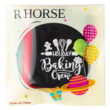 R HORSE 6Pcs Funny Pot Holders Set Christmas Pocket Pot Holders