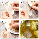 80 Pcs Reusable Drawstring Cotton Soup Bags Cheesecloth Straining Bags Muslin Bags Coffee Tea Bags Soup Gravy Broth Brew Stew Bags for Kitchen (3 x 4 Inch)