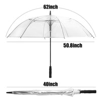 R.HORSE 62Inch Golf Umbrella Transparent Umbrellas Automatic Open Large Windproof Waterproof Stick Umbrellas for Men and Women